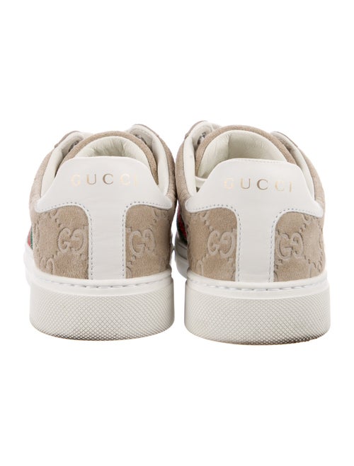 Gucci Web Accent Suede Sneakers