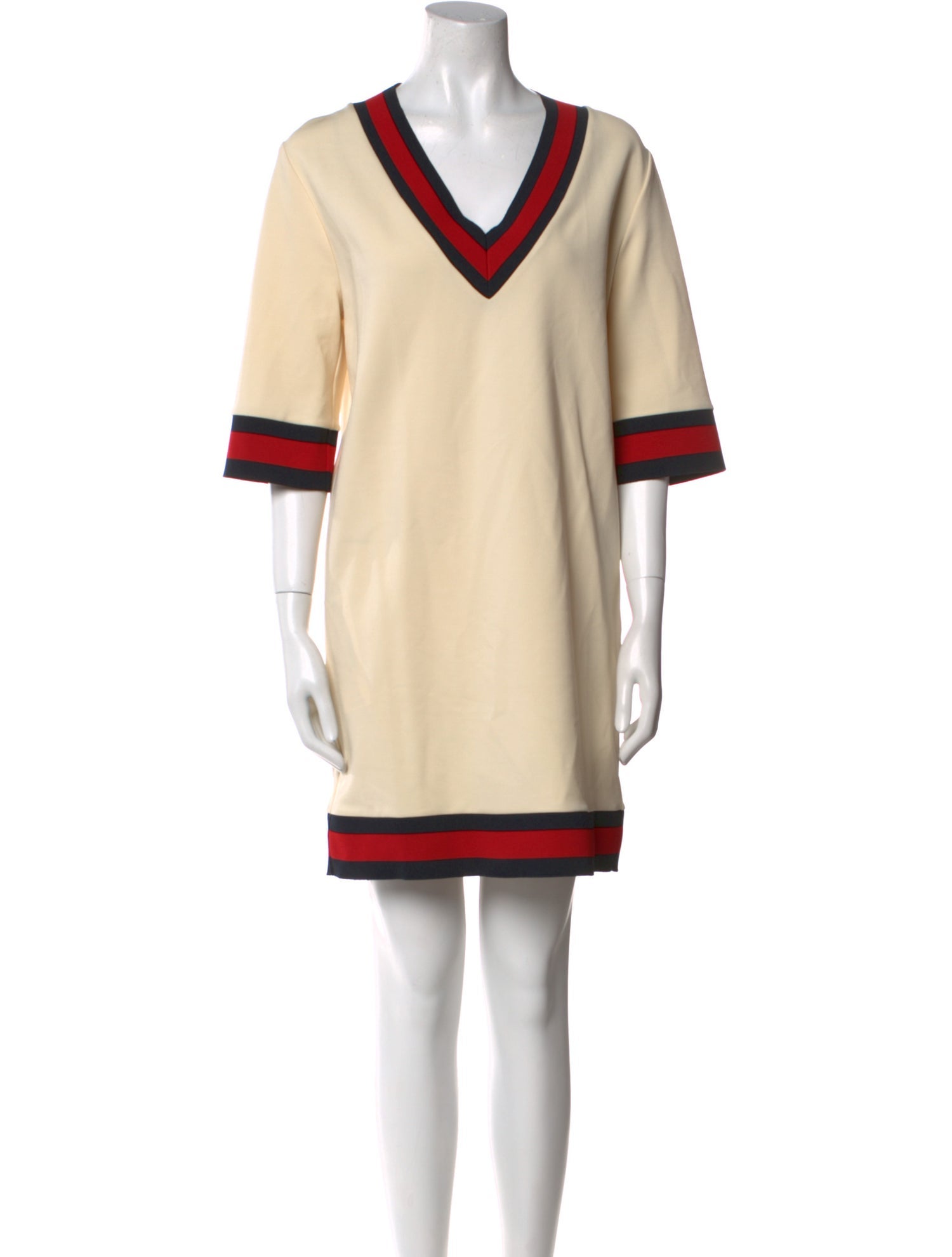 Gucci Colorblock Pattern Mini Dress