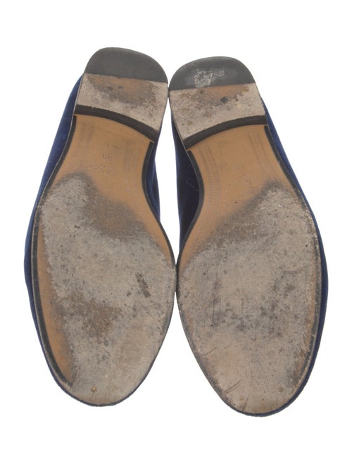 Gucci Horsebit Accent Velvet Loafers