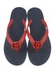 Gucci Double G Logo Rubber Flip Flops