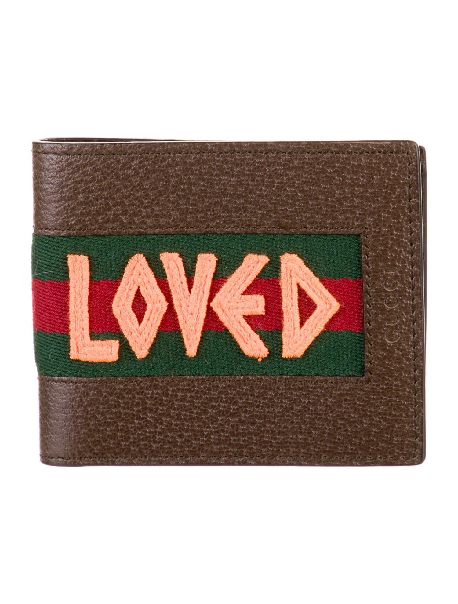 Gucci Loved Web Accent Bifold Wallet
