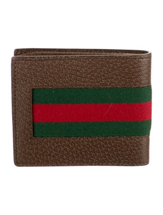 Gucci Loved Web Accent Bifold Wallet