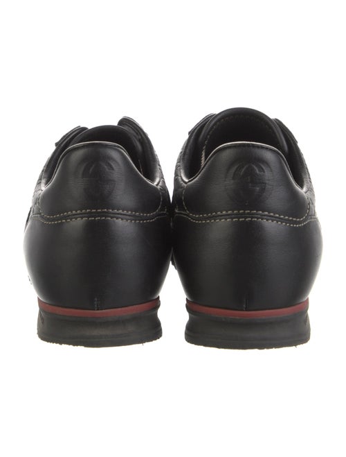 Gucci Web Accent Leather Sneakers