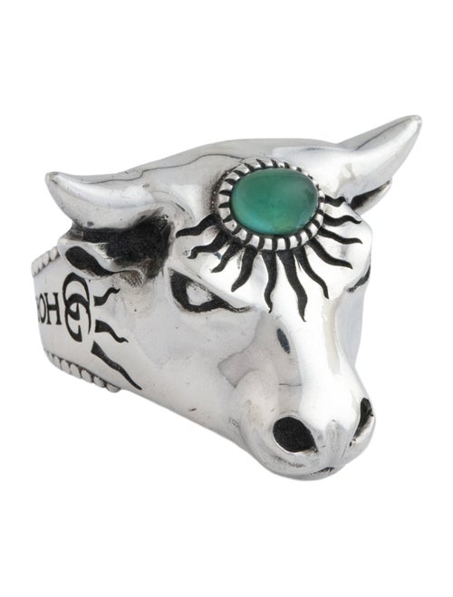 Gucci Resin Forest Bull's Head Ring