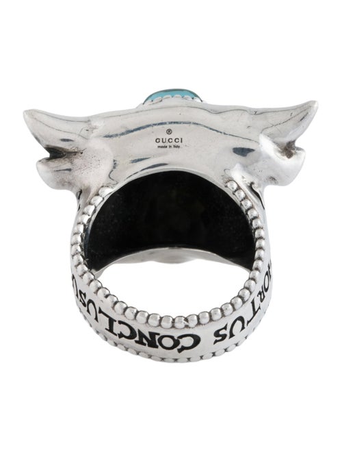 Gucci Resin Forest Bull's Head Ring