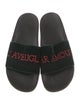 Gucci Velvet Printed Slides