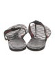 Gucci GG Supreme Leather Flip Flops