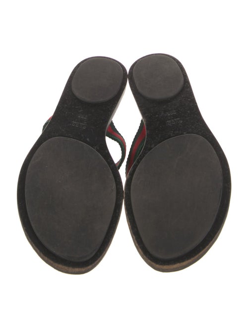 Gucci GG Supreme Leather Flip Flops
