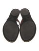 Gucci GG Supreme Leather Flip Flops