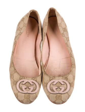 Gucci GG Canvas Canvas Ballet Flats
