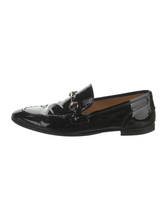 Gucci Horsebit Accent Patent Leather Loafers