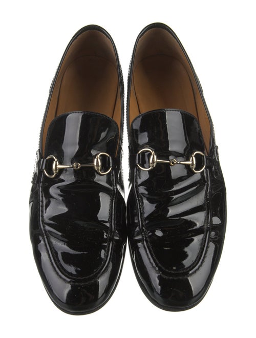 Gucci Horsebit Accent Patent Leather Loafers