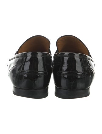 Gucci Horsebit Accent Patent Leather Loafers
