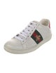 Gucci Web Accent Leather Sneakers