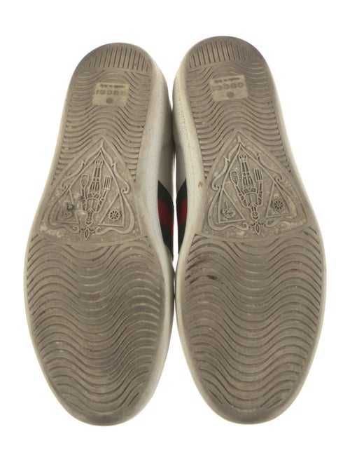 Gucci Web Accent Leather Sneakers