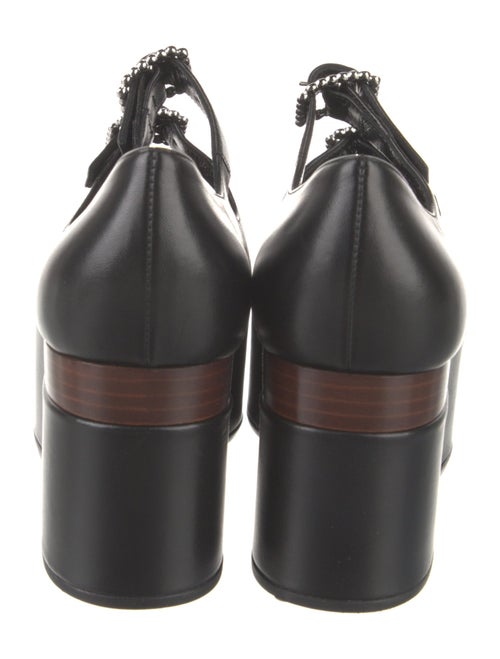 Gucci Leather Crystal Embellishments Pumps