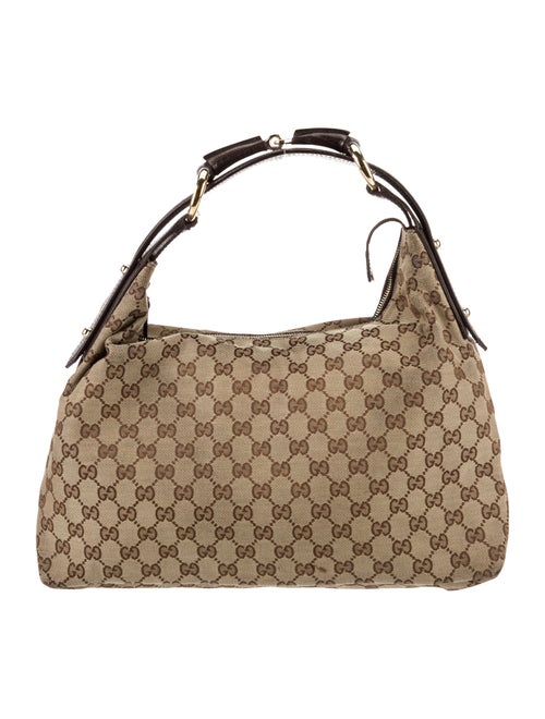 Gucci GG Canvas Horsebit Chain Medium