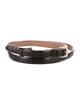 Gucci Wide Embossed Leather Belt