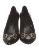 Gucci Horsebit Accent Patent Leather Pumps