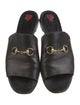 Gucci Horsebit Accent Leather Slides