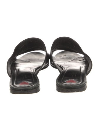 Gucci Horsebit Accent Leather Slides