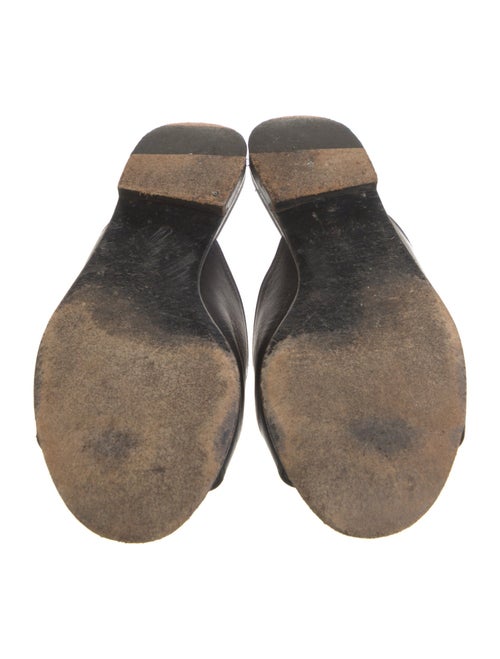 Gucci Horsebit Accent Leather Slides