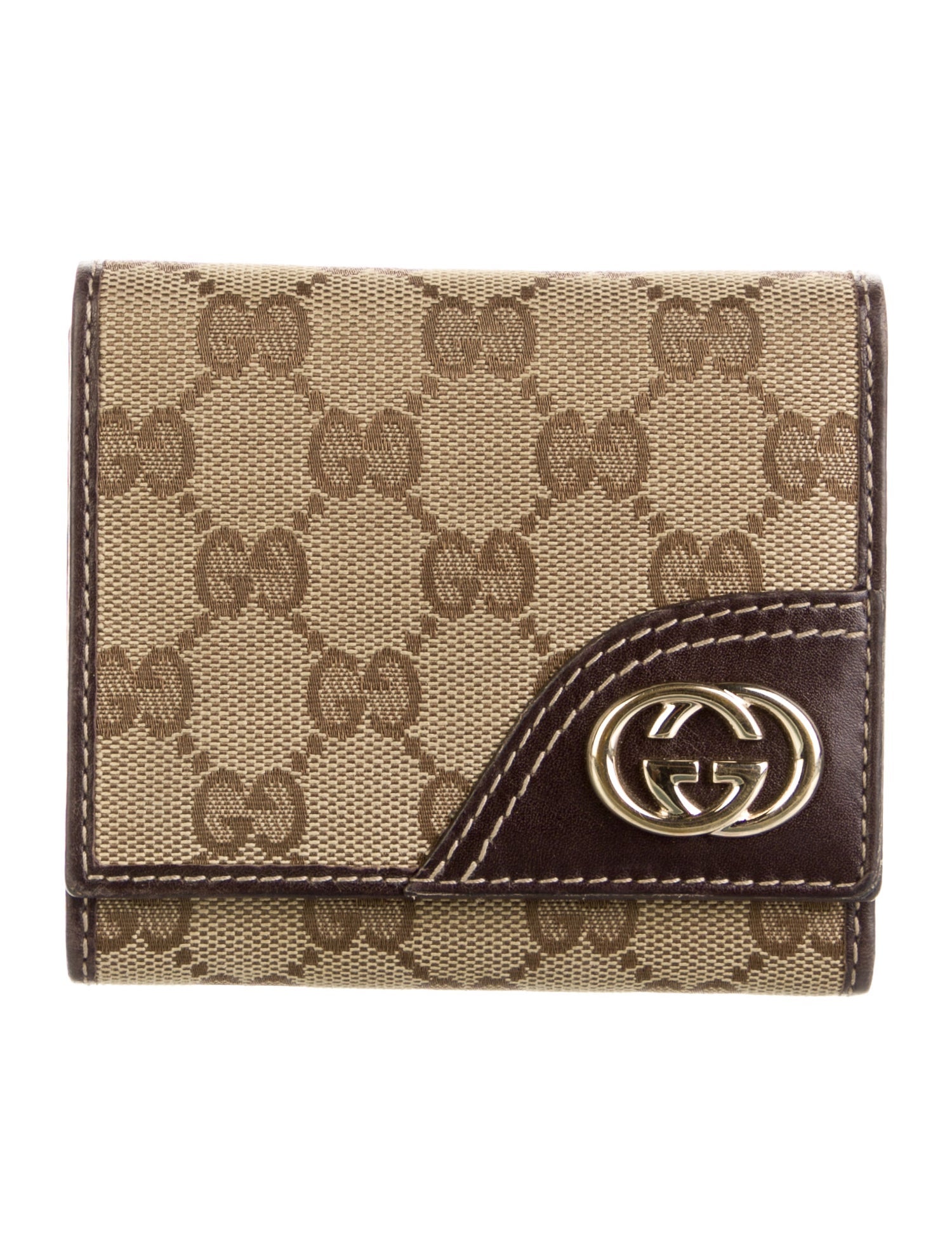 Gucci Britt GG Canvas Compact Wallet
