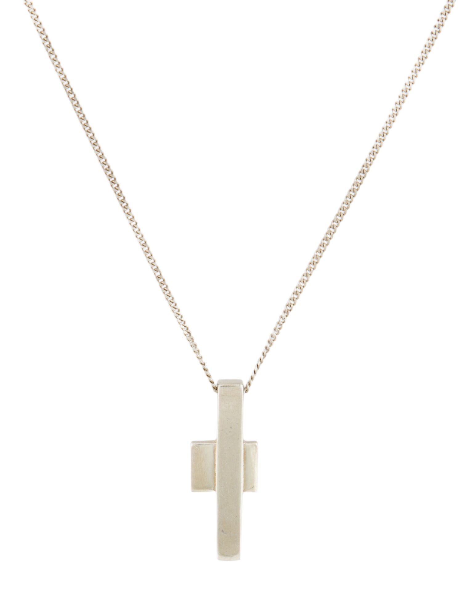 Gucci Geometrical Cross Pendant Necklace