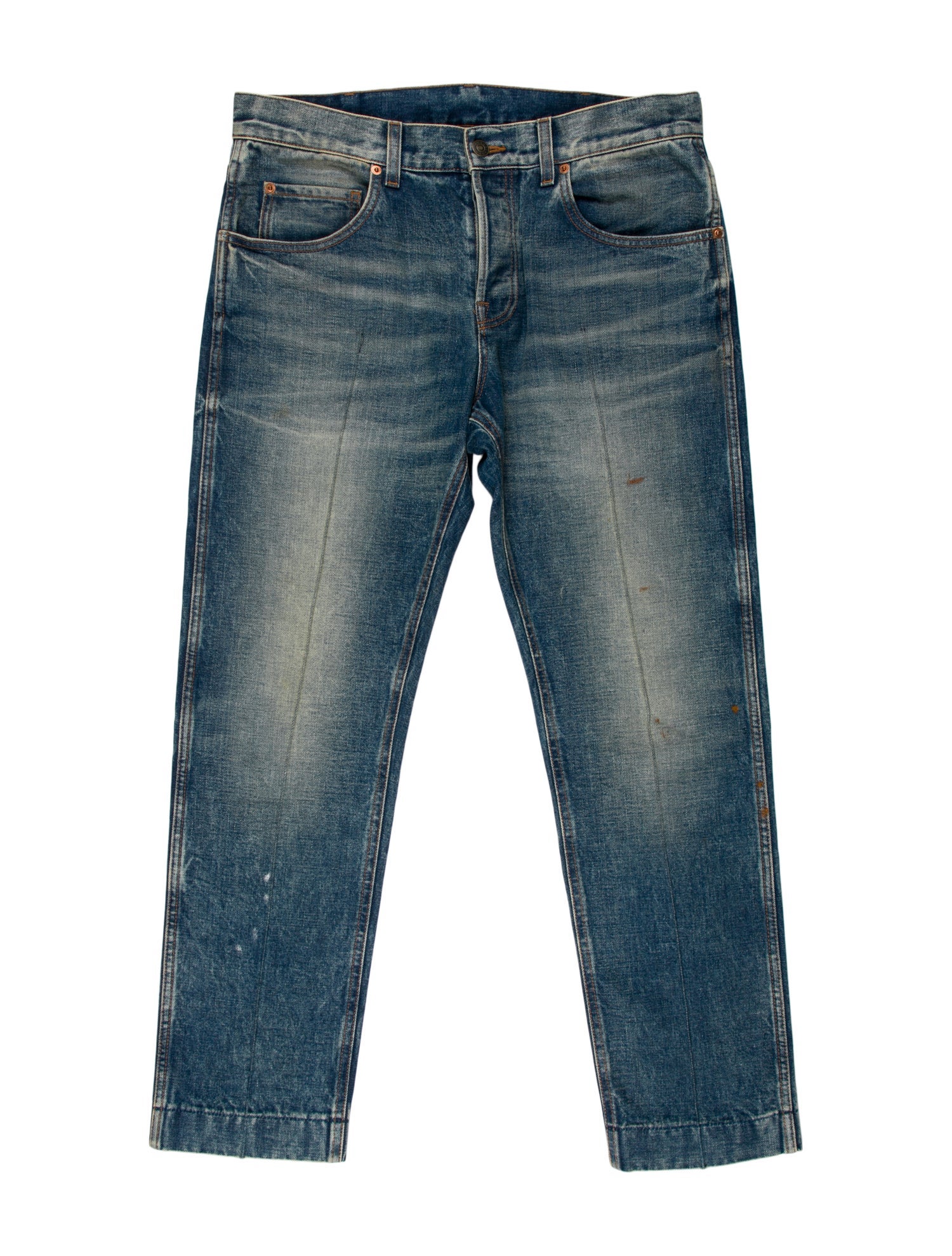 Gucci Mid-Rise Straight Leg Jeans