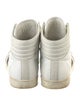 Gucci Web Accent Leather Sneakers