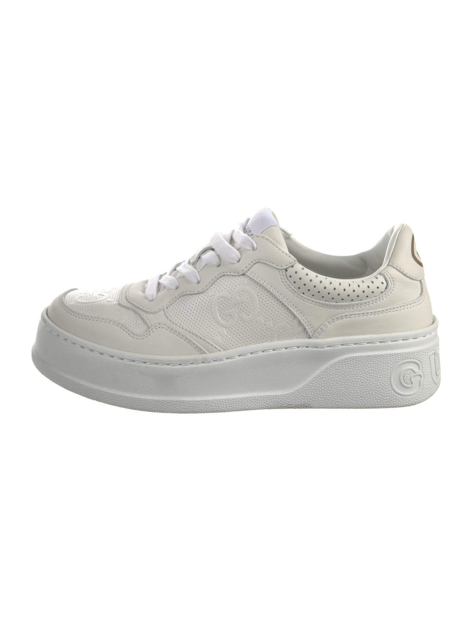 Gucci GG Embossed Leather Sneakers