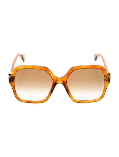 Gucci Interlocking G Logo Square Sunglasses
