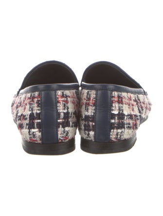 Gucci Tweed Patterned Loafers