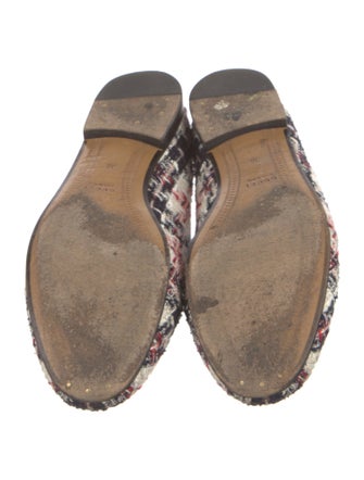 Gucci Tweed Patterned Loafers