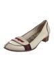 Gucci Sylvie Web Accent Leather Flats