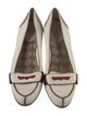 Gucci Sylvie Web Accent Leather Flats