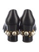 Gucci Faux Pearl Accents Leather Pumps