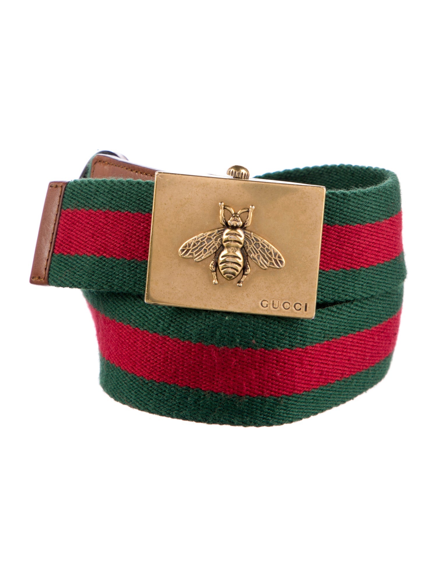 Gucci Web Accent Mesh Accents Belt
