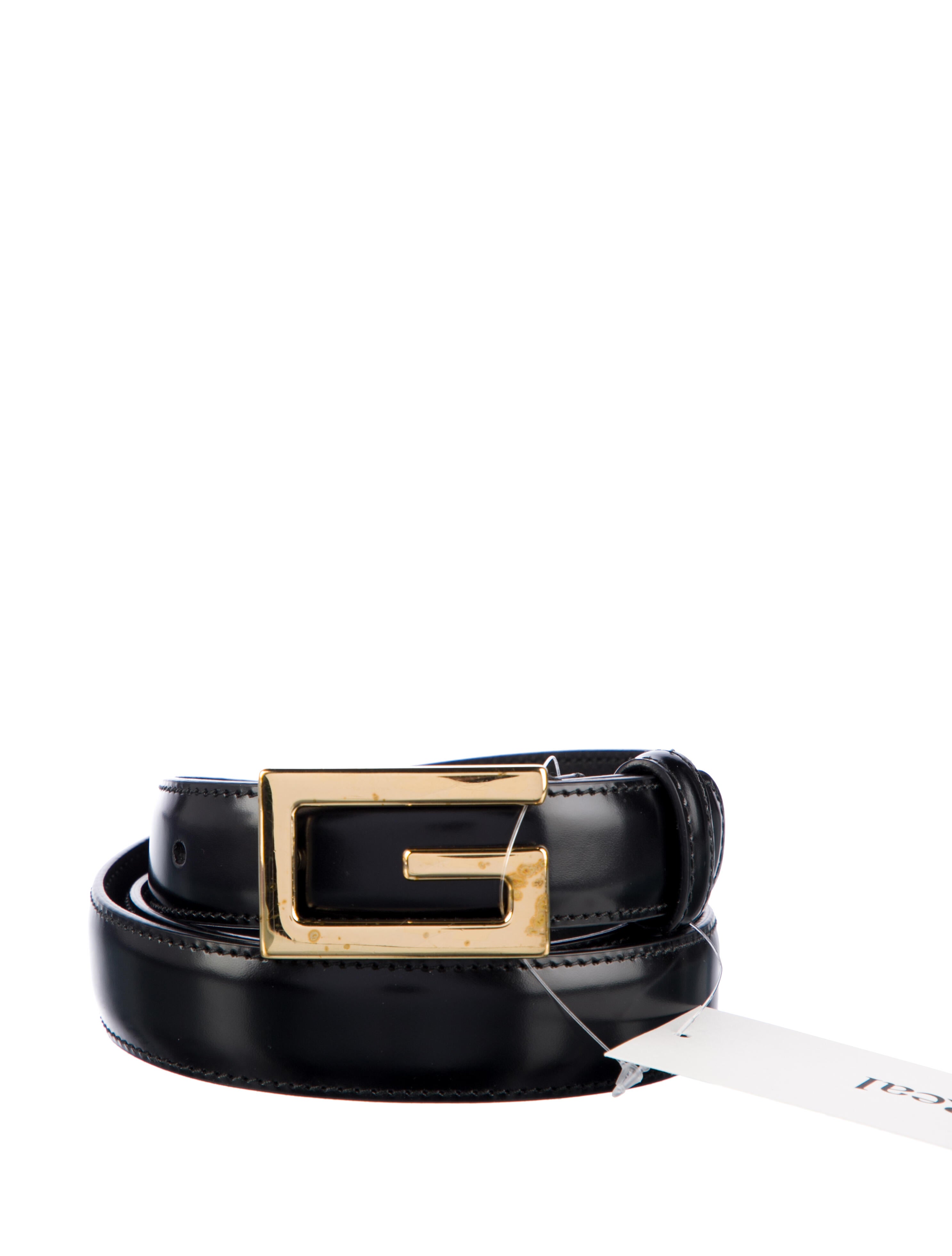 Gucci Skinny Leather Belt