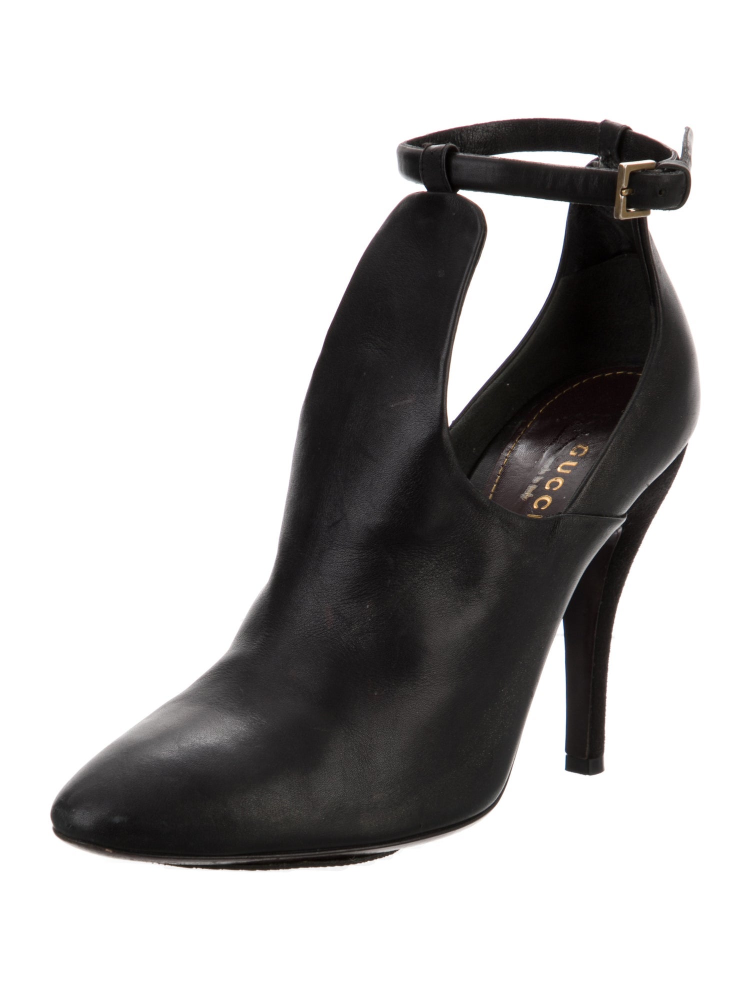 Gucci Leather T-Strap Pumps