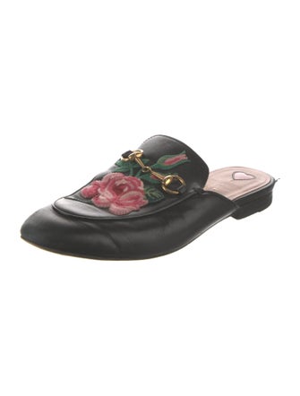 Gucci Horsebit Accent Leather Mules