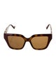 Gucci Interlocking G Logo Square Sunglasses
