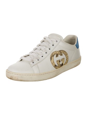 Gucci Interlocking G Logo Leather Sneakers