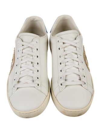 Gucci Interlocking G Logo Leather Sneakers