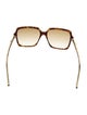 Gucci Square Gradient Sunglasses