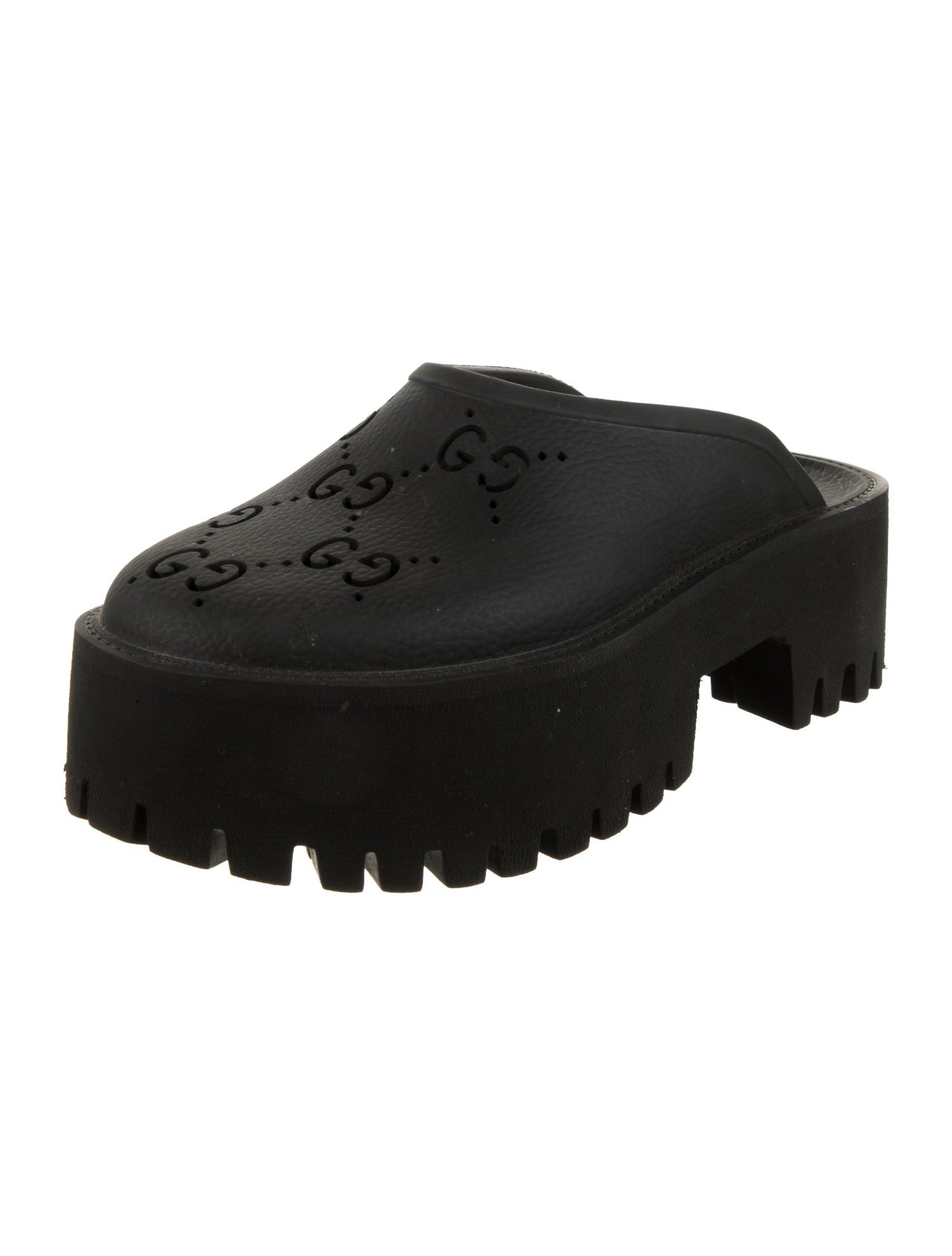 Gucci Signature Logo Rubber Mules