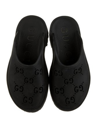 Gucci Signature Logo Rubber Mules