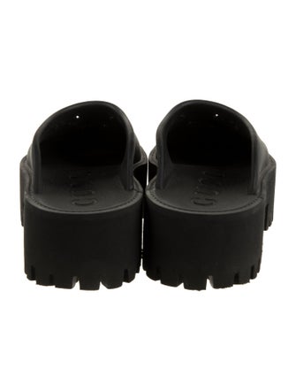 Gucci Signature Logo Rubber Mules