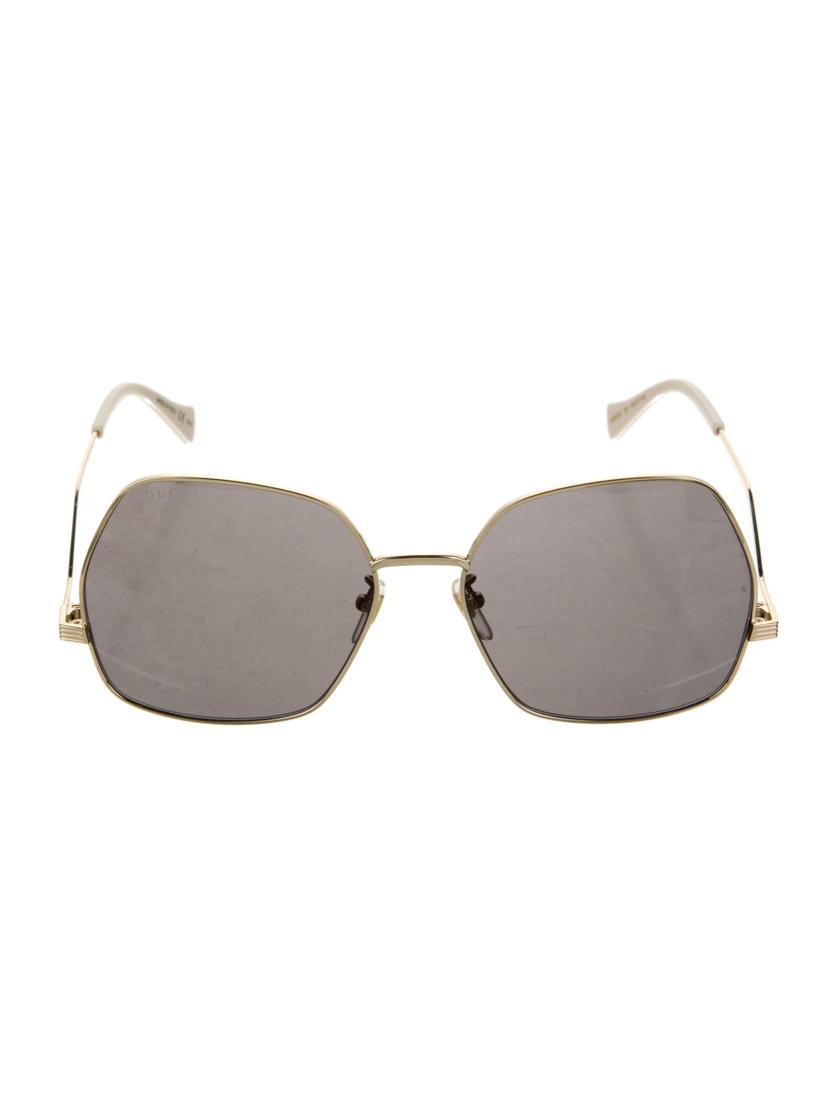 Gucci Web Accent Square Sunglasses