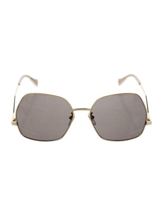 Gucci Web Accent Square Sunglasses